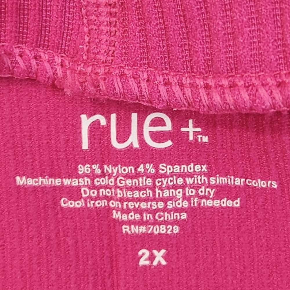 rue + Pink Ribbed Knit Shorts - Picture 8 of 8